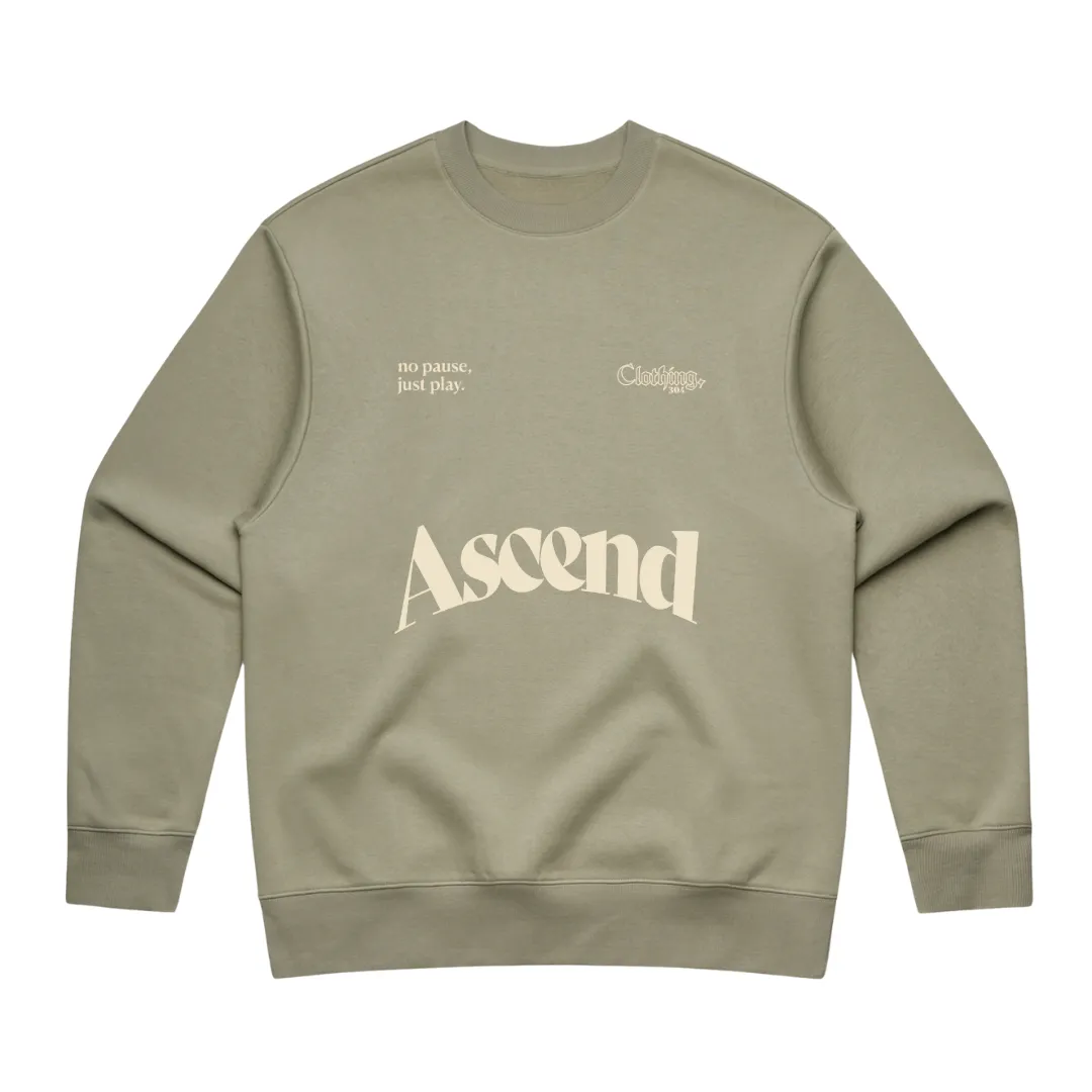 304 Mens Ascend Heavy Sweatshirt Cream