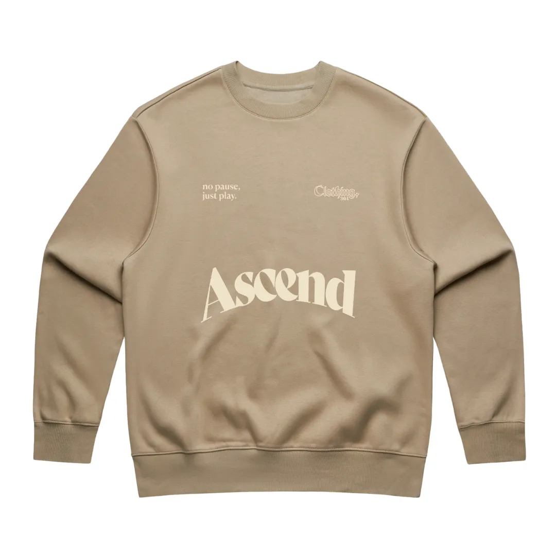 304 Mens Ascend Heavy Sweatshirt Cream