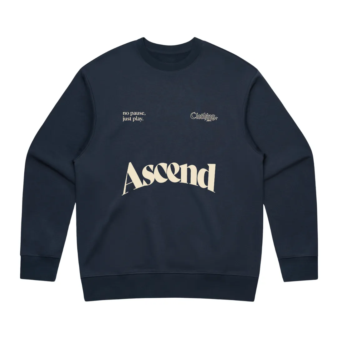 304 Mens Ascend Heavy Sweatshirt Cream