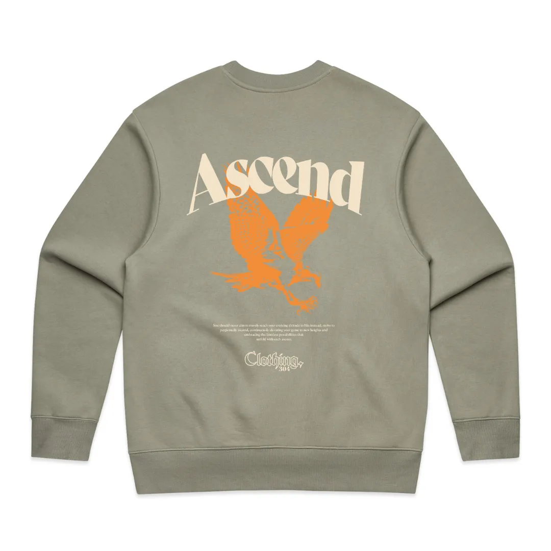 304 Mens Ascend Heavy Sweatshirt Cream