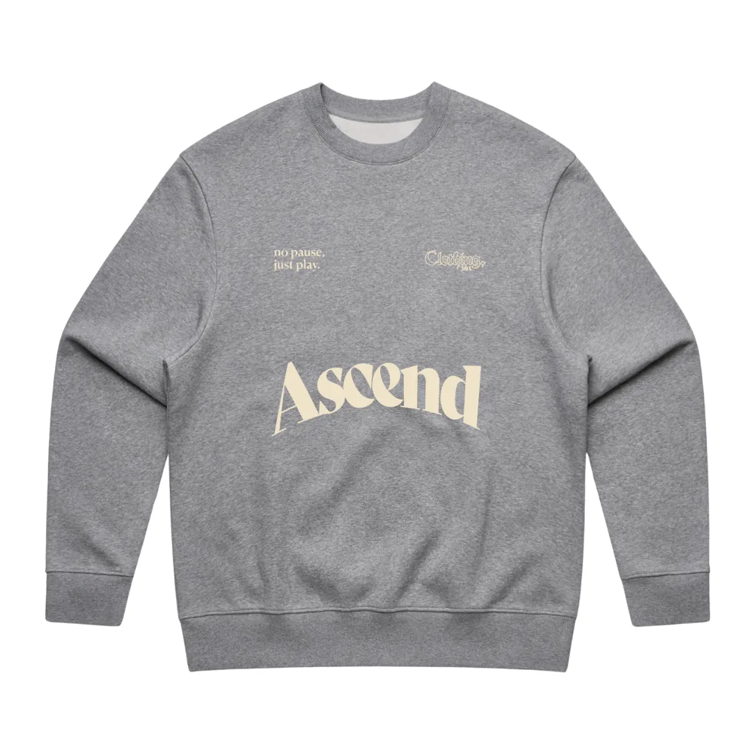 304 Mens Ascend Heavy Sweatshirt Cream