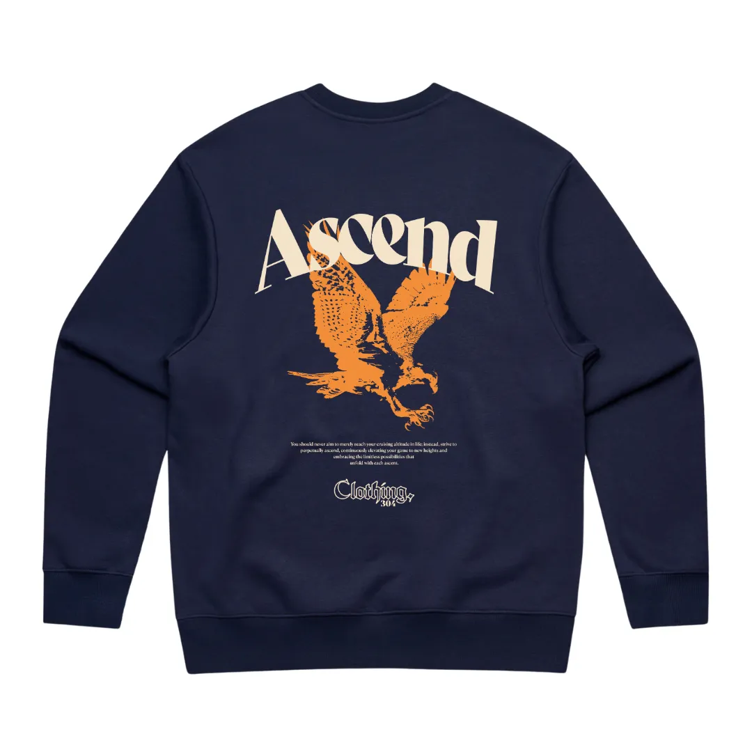 304 Mens Ascend Heavy Sweatshirt Cream