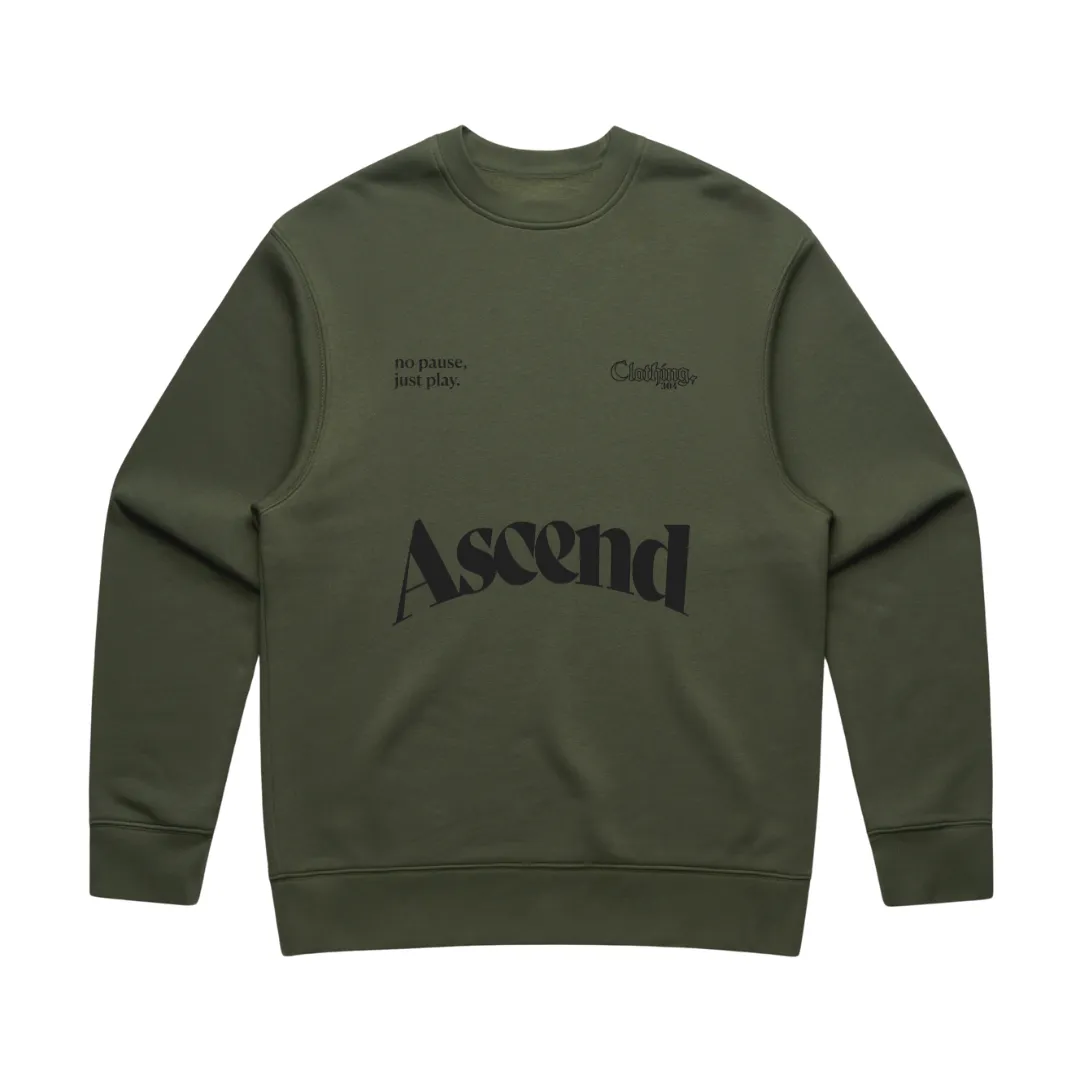 304 Mens Ascend Sweatshirt Black
