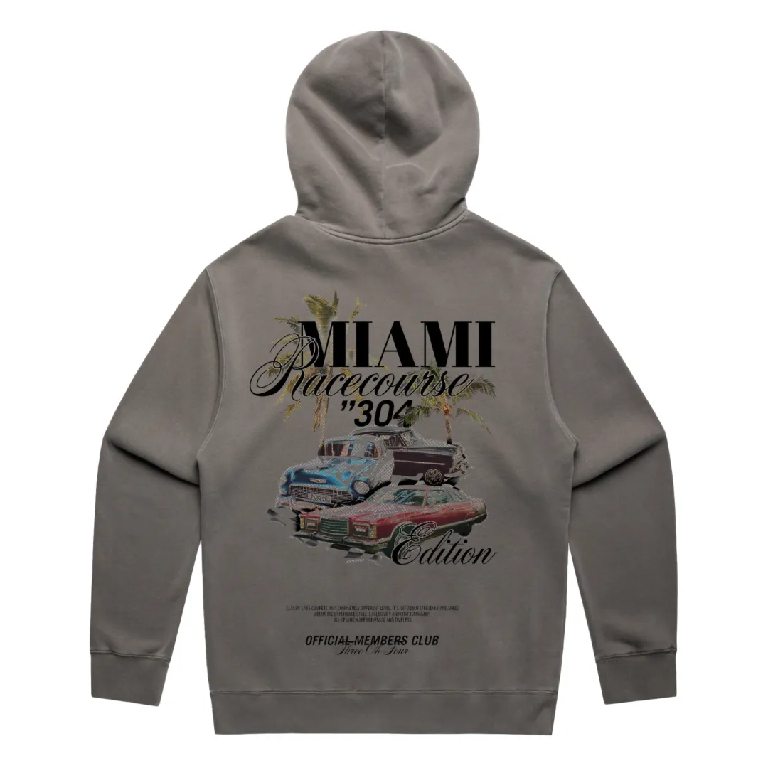 304 Womens Miami Hoodie Faded Grey