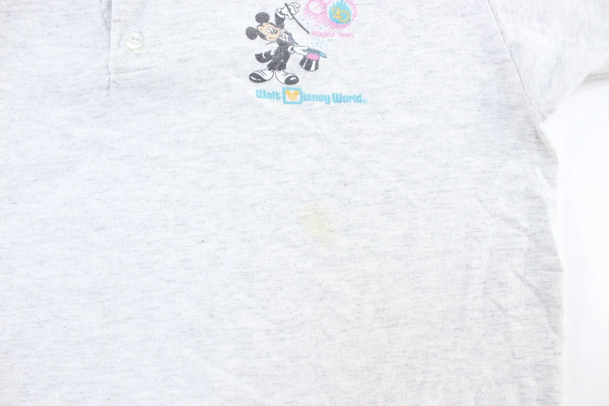 80's Walt Disney World 20th Anniversary Henley T-Shirt