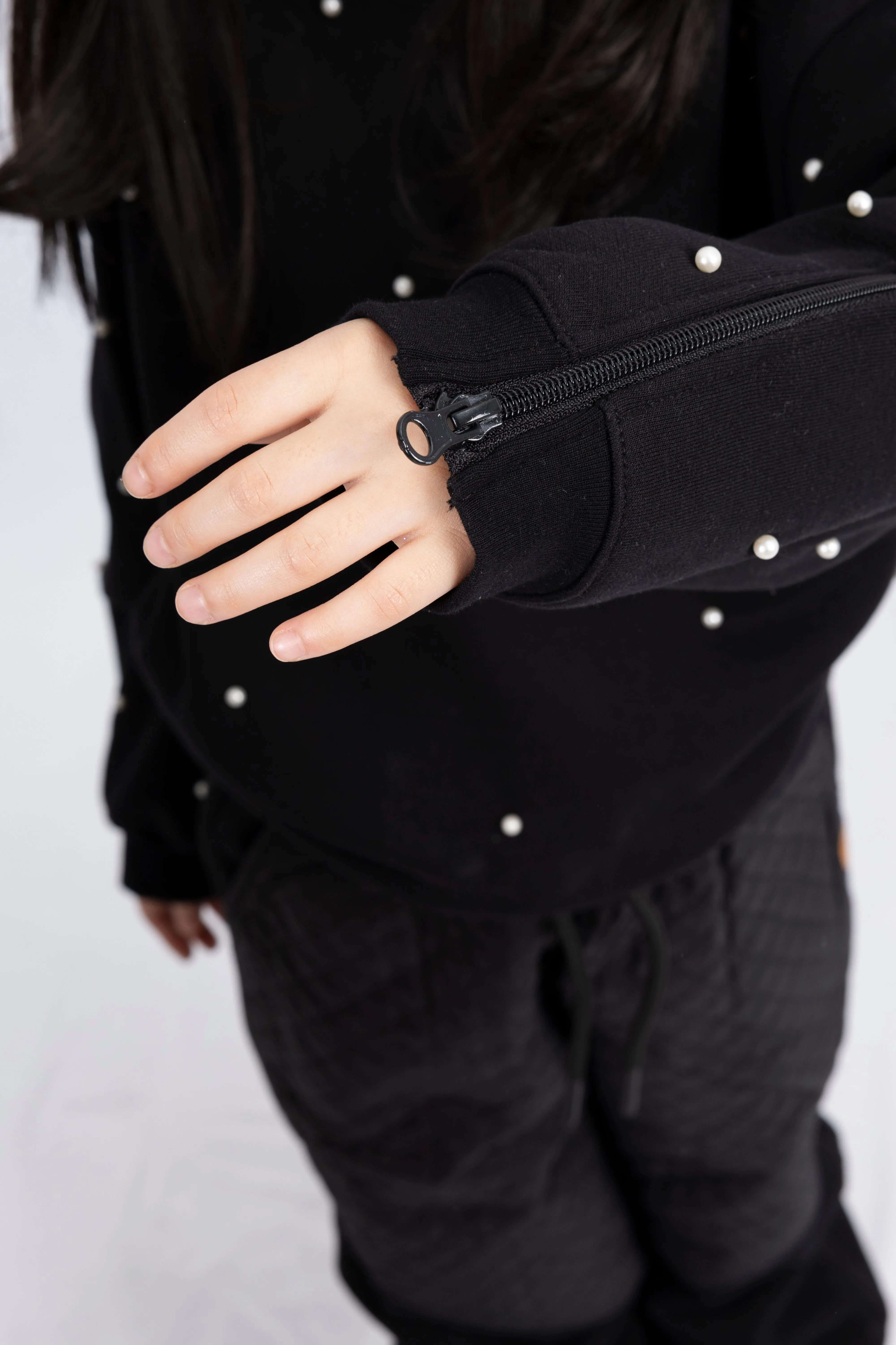 Adaptive Kids Dolman Sleeve Sweatshirt with Back Zipper Foe Easy Dressing