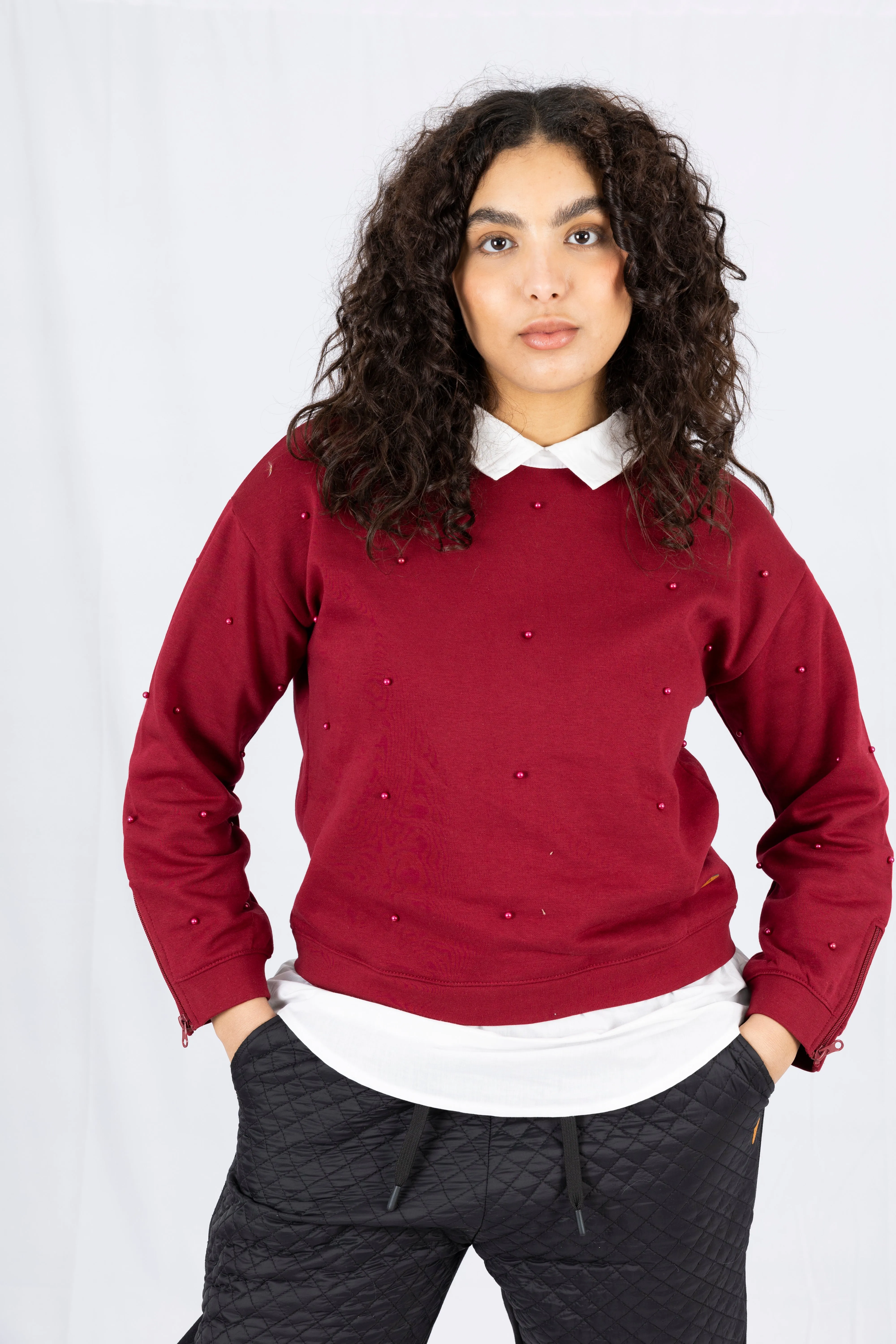 Adaptive Kids Dolman Sleeve Sweatshirt with Back Zipper Foe Easy Dressing