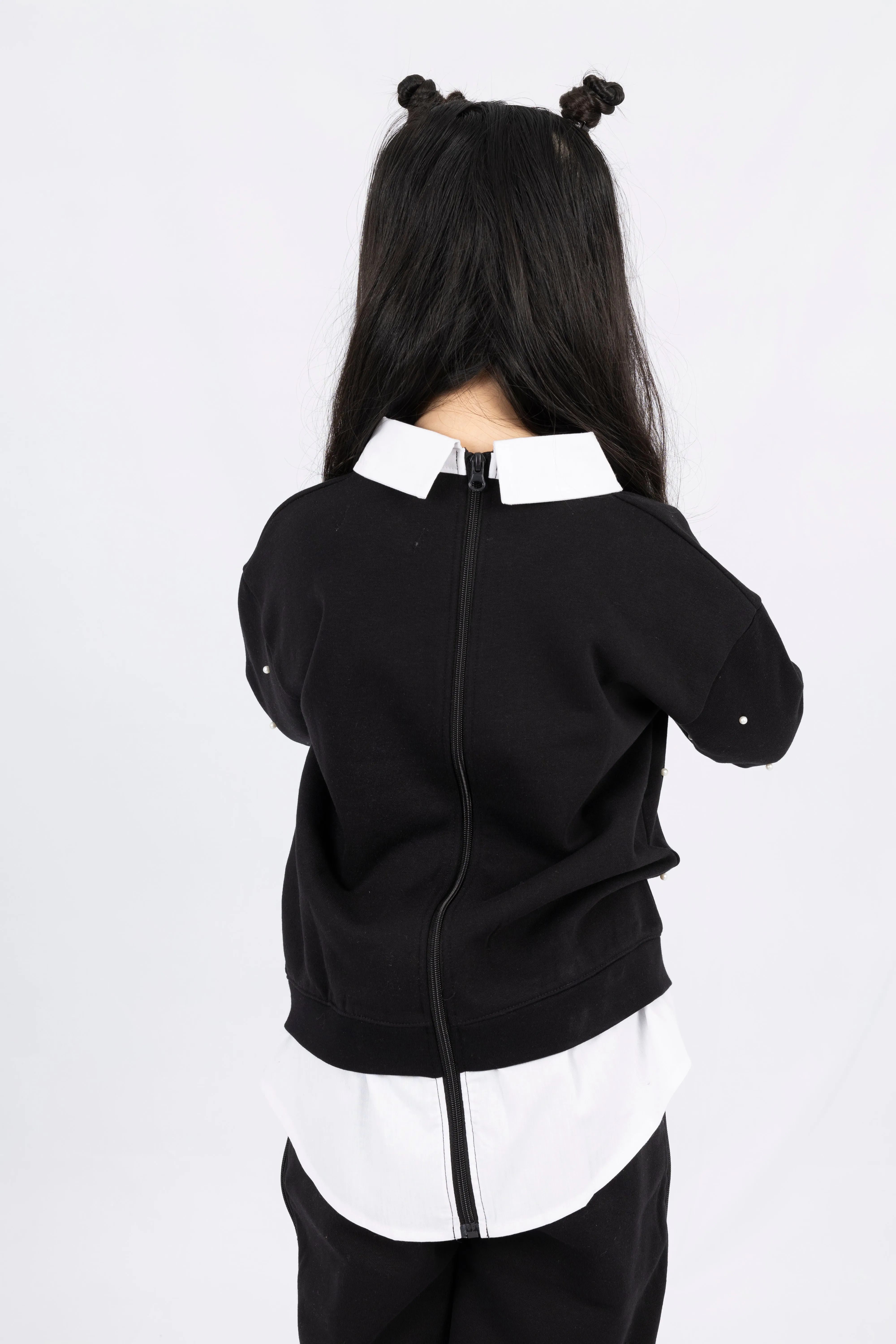 Adaptive Kids Dolman Sleeve Sweatshirt with Back Zipper Foe Easy Dressing