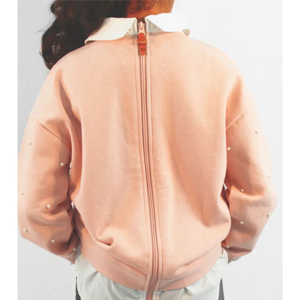 Adaptive Kids Dolman Sleeve Sweatshirt with Back Zipper Foe Easy Dressing