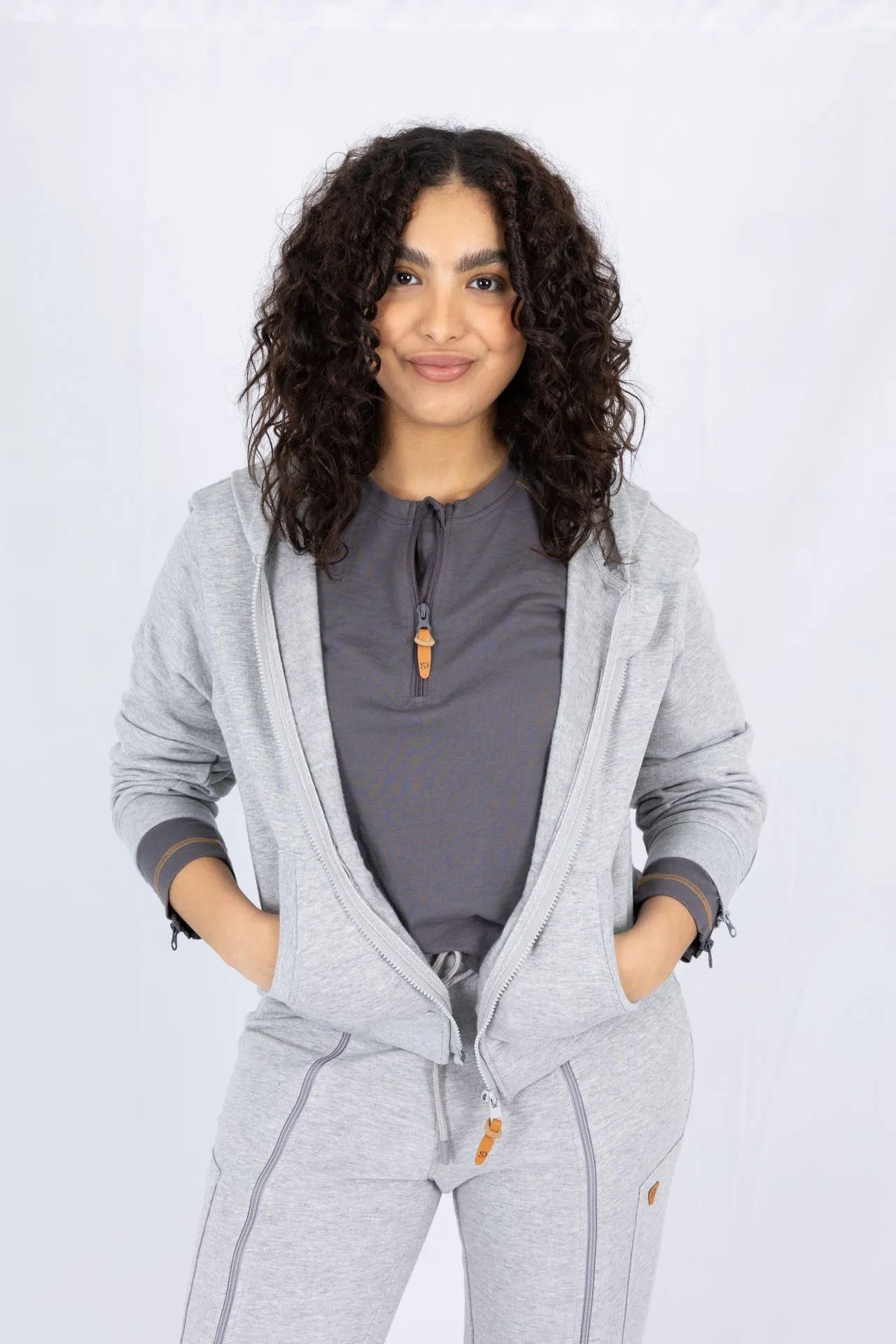 Adaptive Kids Hoodie: Front Magnetic Zipper and Easy-Undressing Sleeves