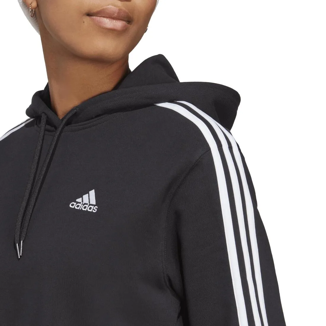 Adidas Essentials French Terry Crop Hoodie - women
