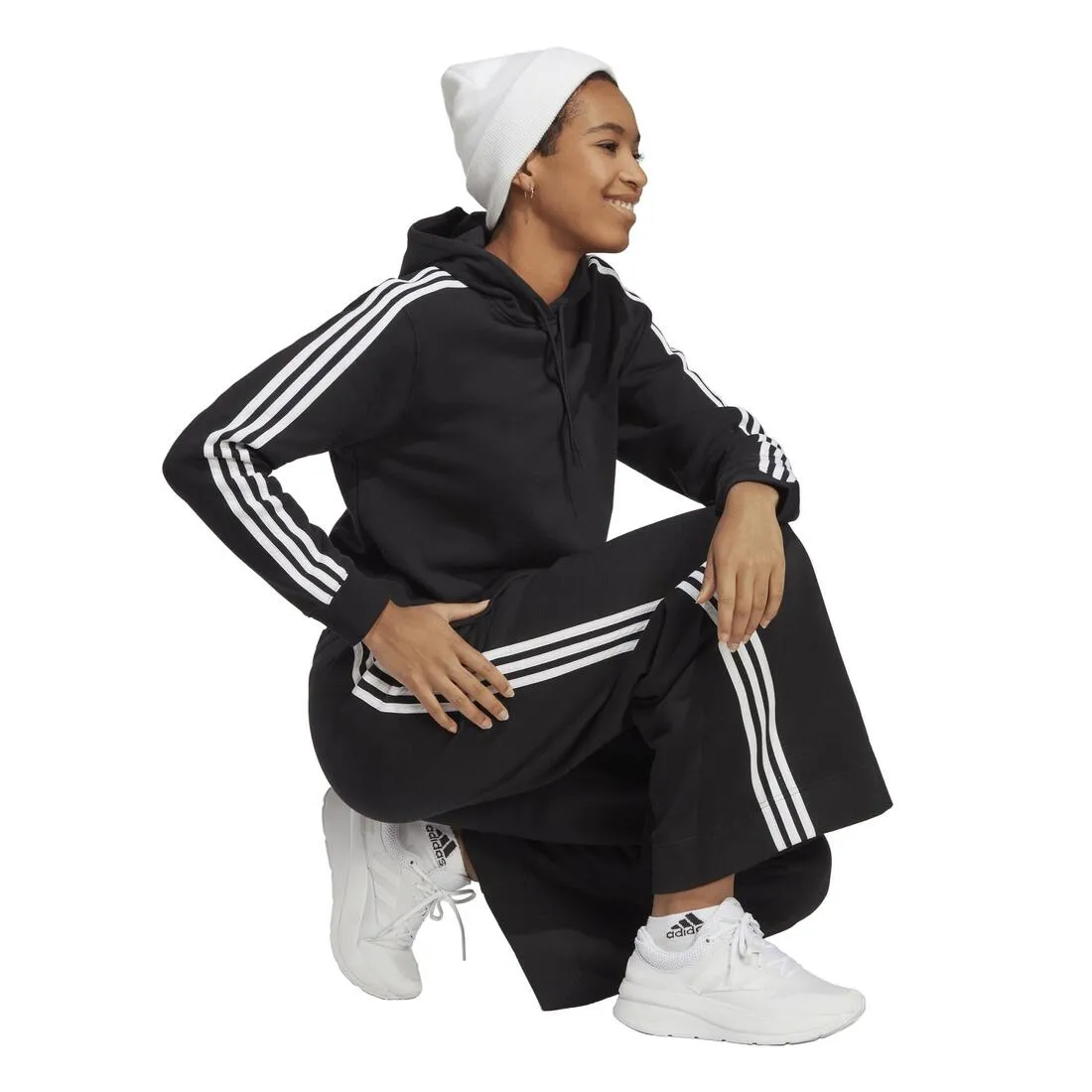 Adidas Essentials French Terry Crop Hoodie - women