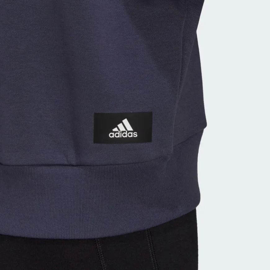 Adidas Sportswear Future Icons Feel Fierce Graphic Women Lifestyle Sweatshirt Shadow Navy