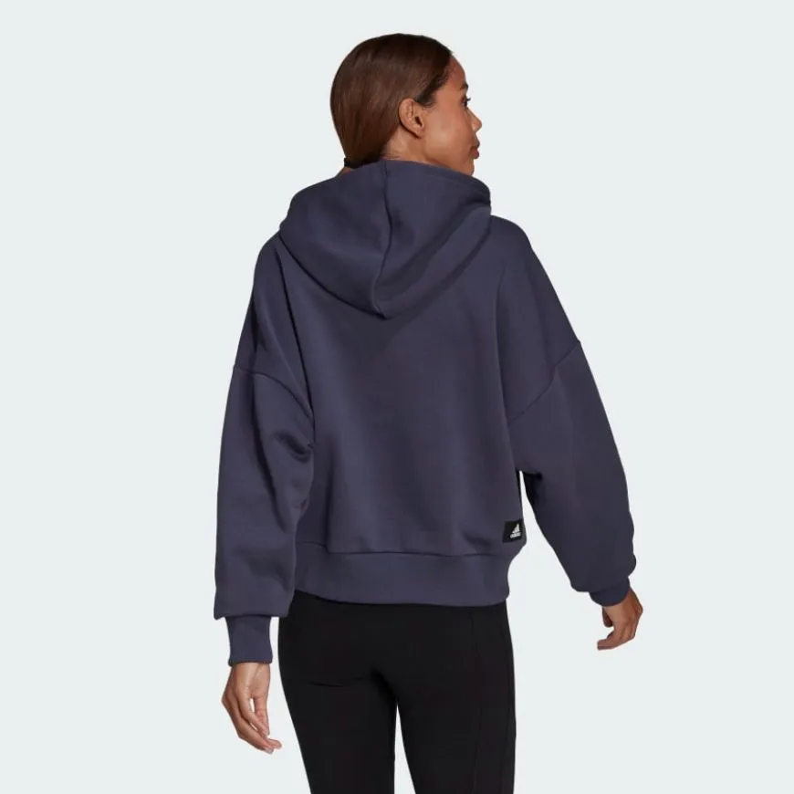 Adidas Sportswear Future Icons Feel Fierce Graphic Women Lifestyle Sweatshirt Shadow Navy