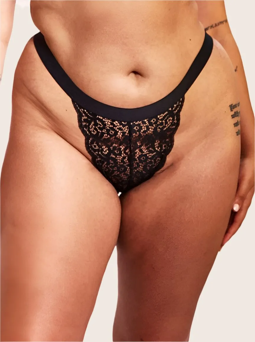 Aurora Thong : Midnight Black