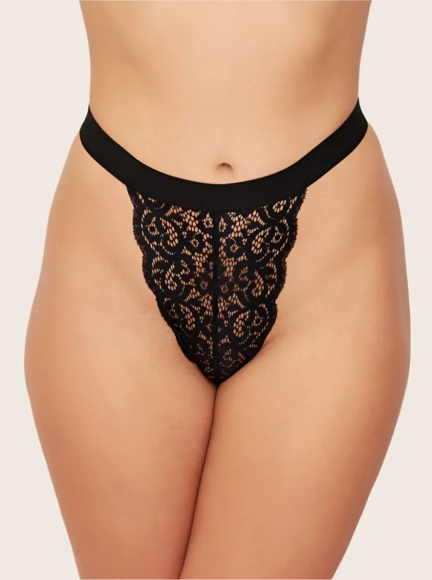 Aurora Thong : Midnight Black
