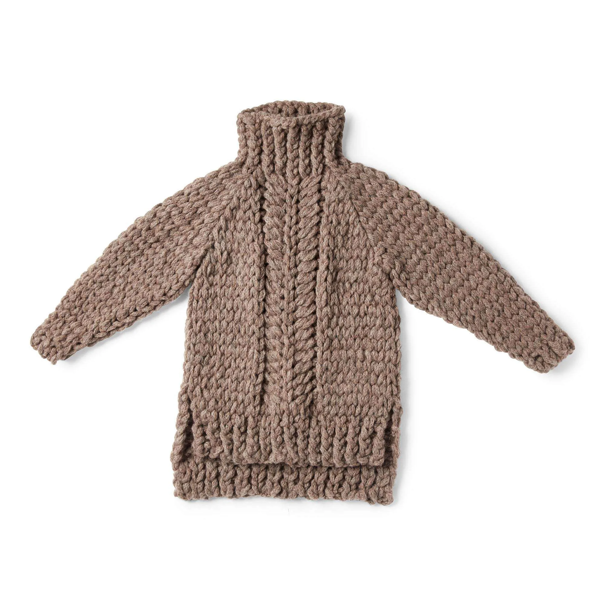 Bernat Craft Alize EZ Split Hem Cabled Tunic