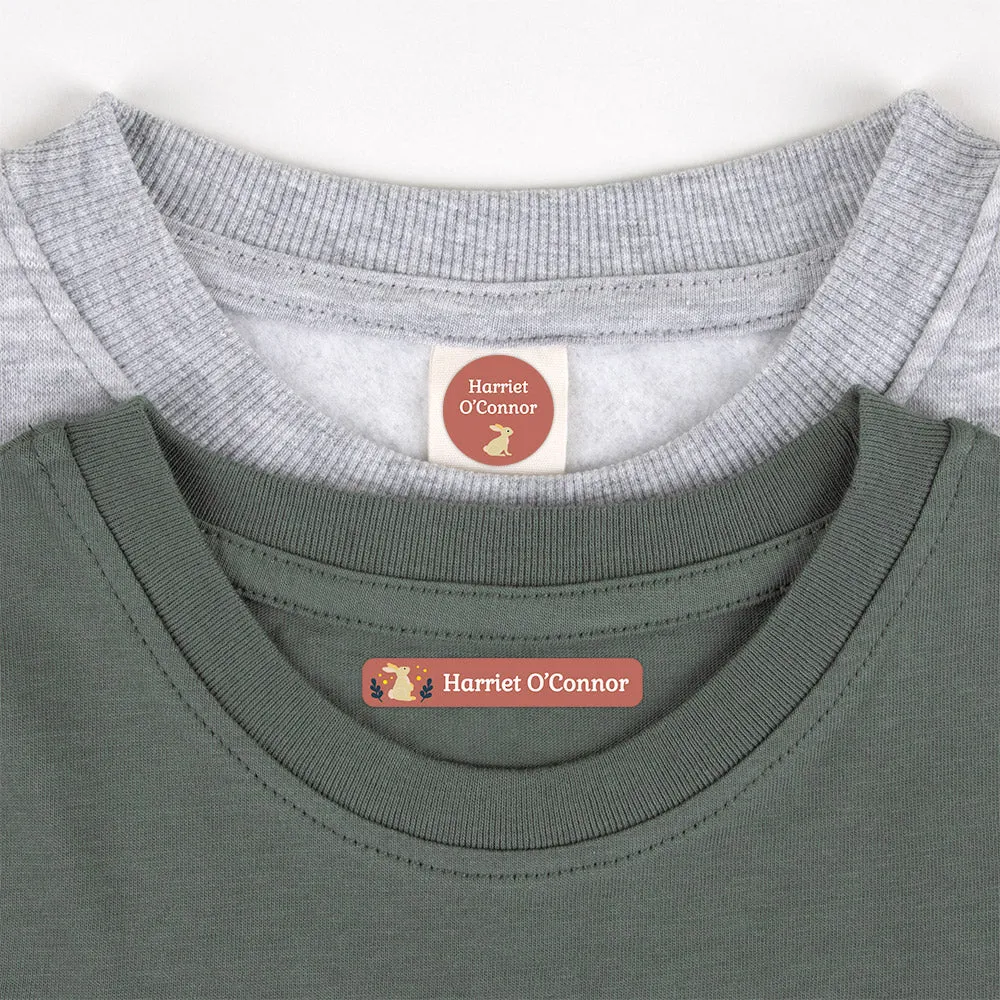 Bunny Camp Clothing Labels Pack