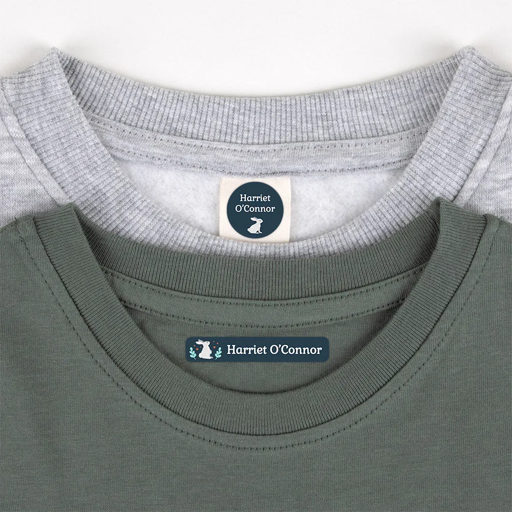 Bunny Camp Clothing Labels Pack