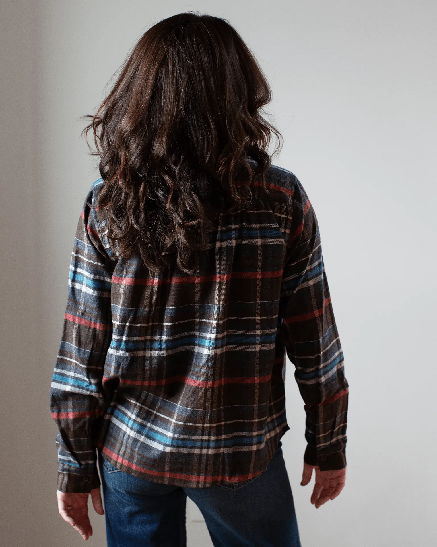 Celeste - Flannel - Brown/Teal Plaid