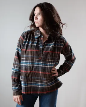 Celeste - Flannel - Brown/Teal Plaid