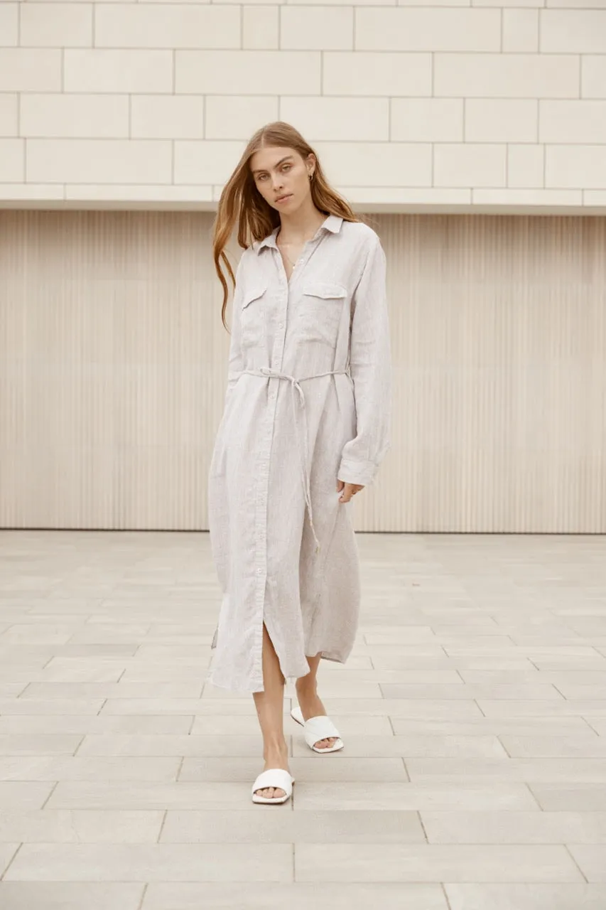 Chelsea Dress in Bone