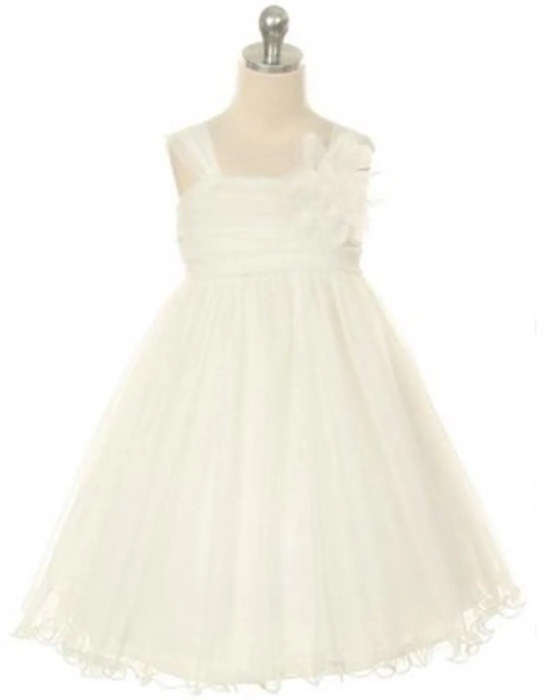 Compelling Mesh and Taffeta Overlay Dress - Ivory