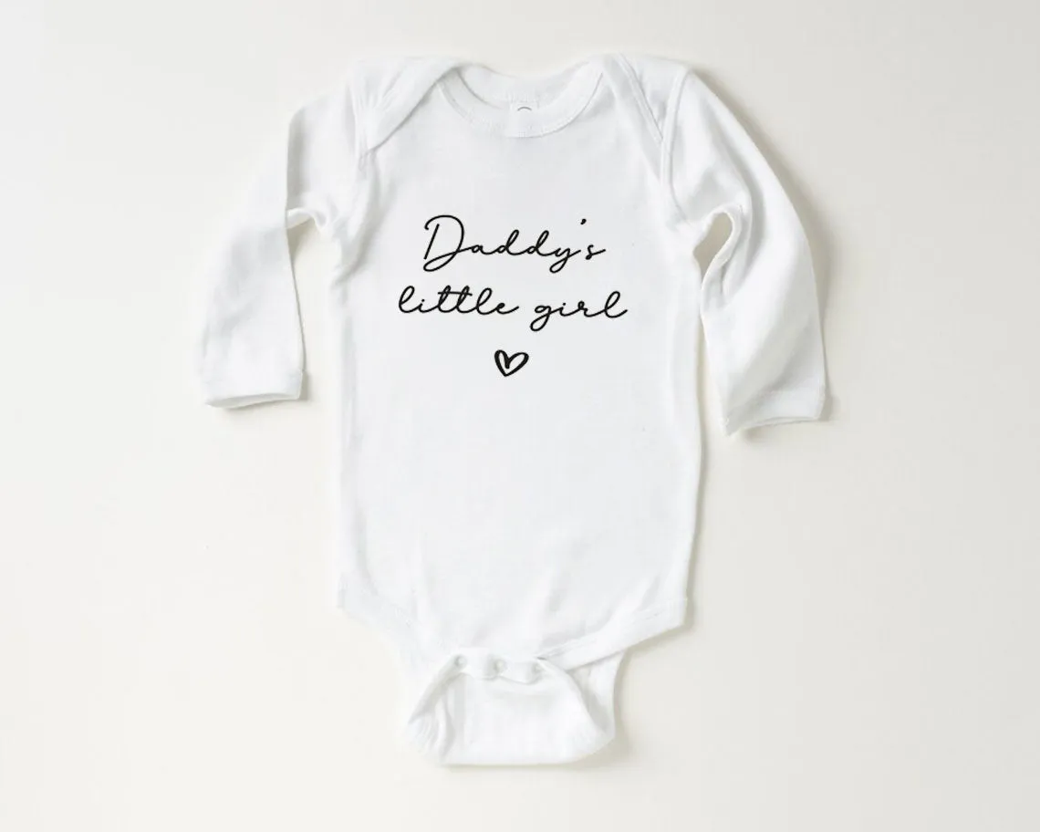 Daddy's Little Girl Onesie - Minimalist Bodysuit - Father's Day Natural Baby Onesie