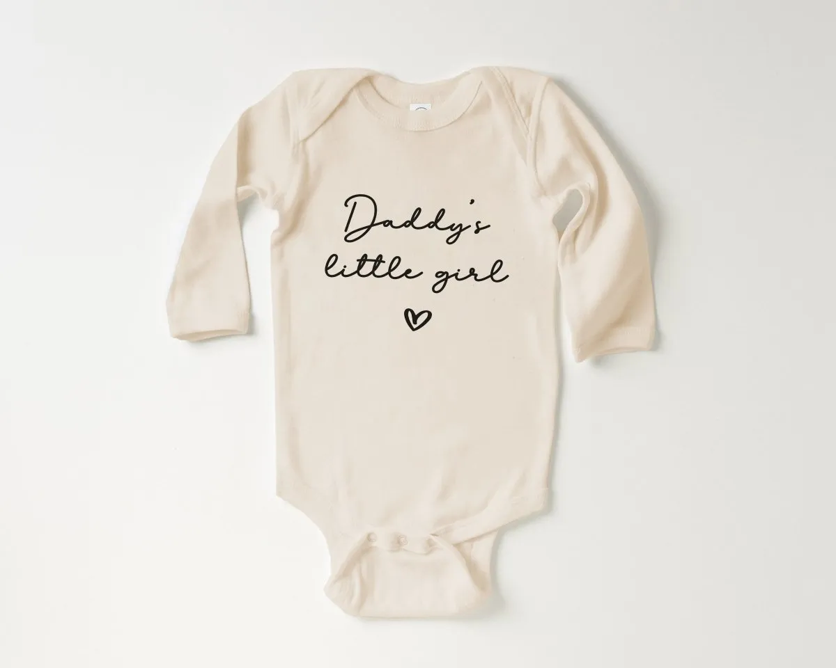 Daddy's Little Girl Onesie - Minimalist Bodysuit - Father's Day Natural Baby Onesie