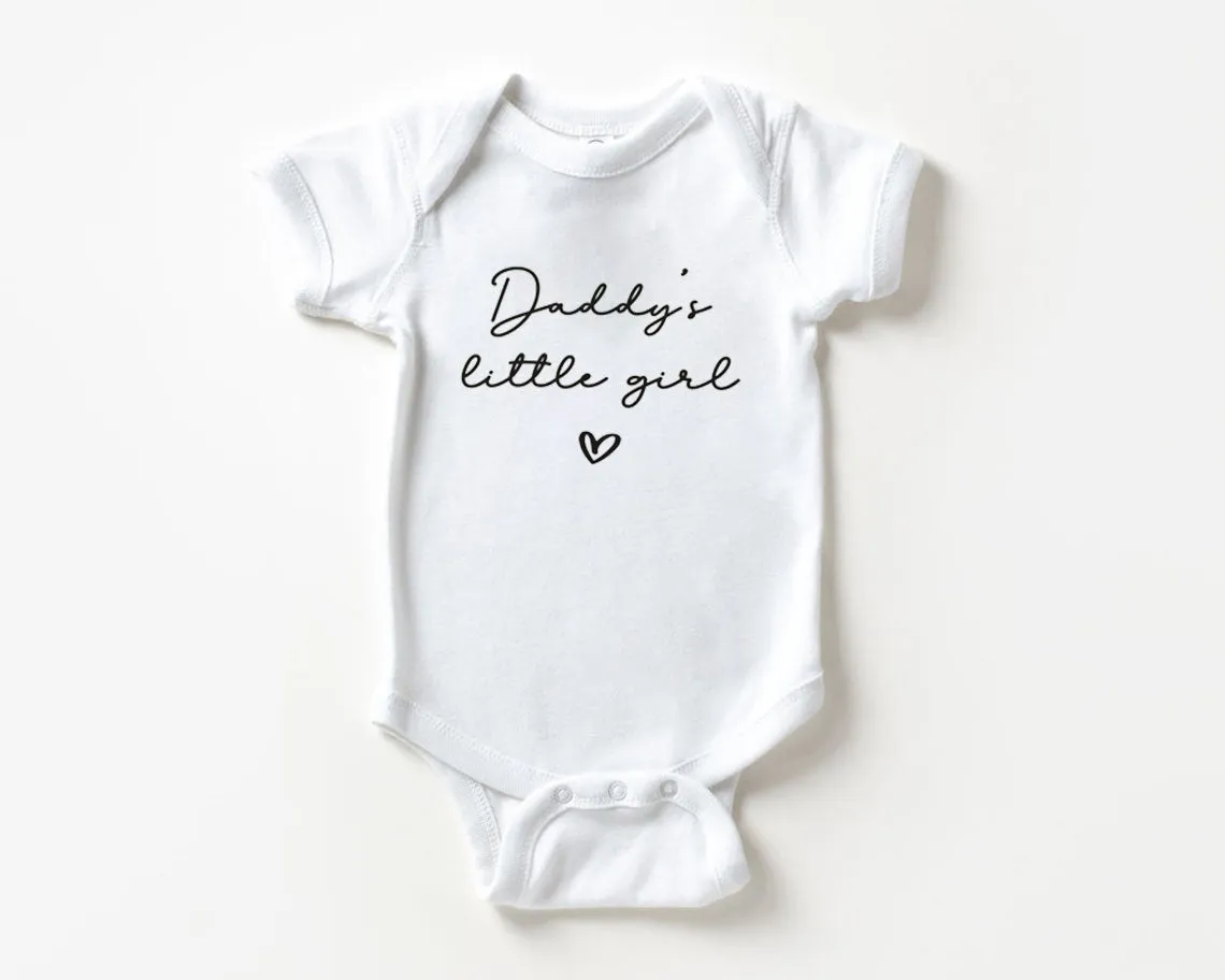 Daddy's Little Girl Onesie - Minimalist Bodysuit - Father's Day Natural Baby Onesie