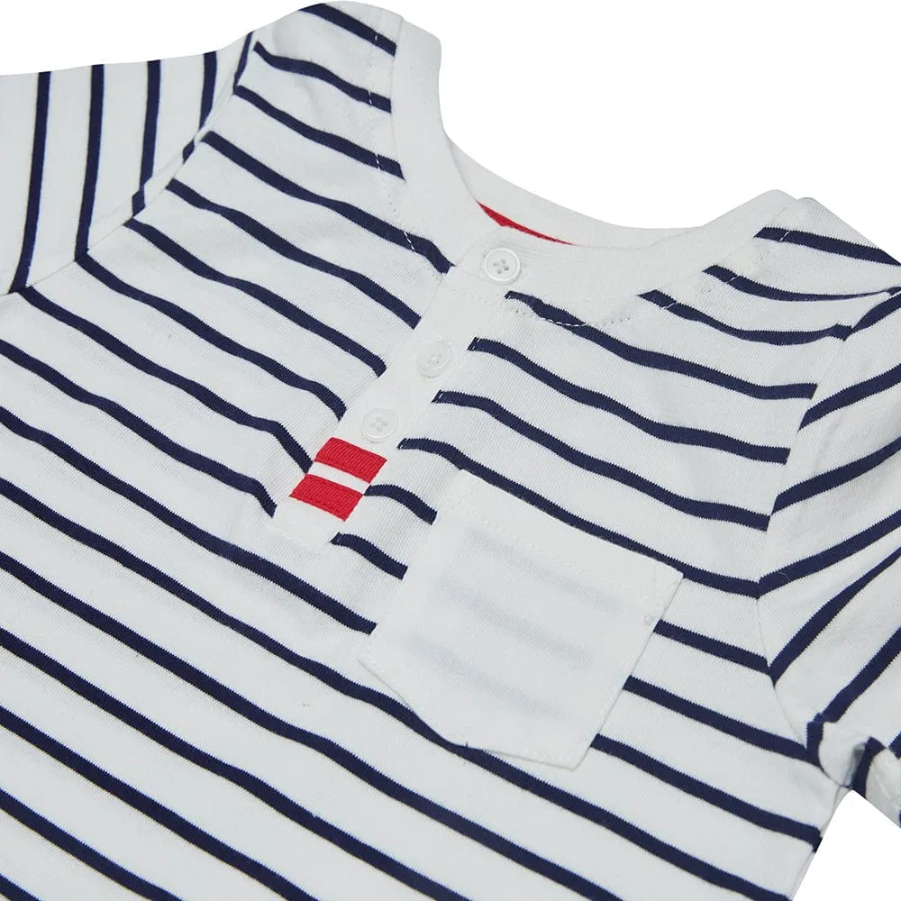 Dogs & Cats & Co. Saint Malo Matching Henley T-shirt Navy