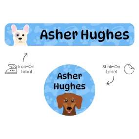 Dogs Camp Clothing Labels Pack