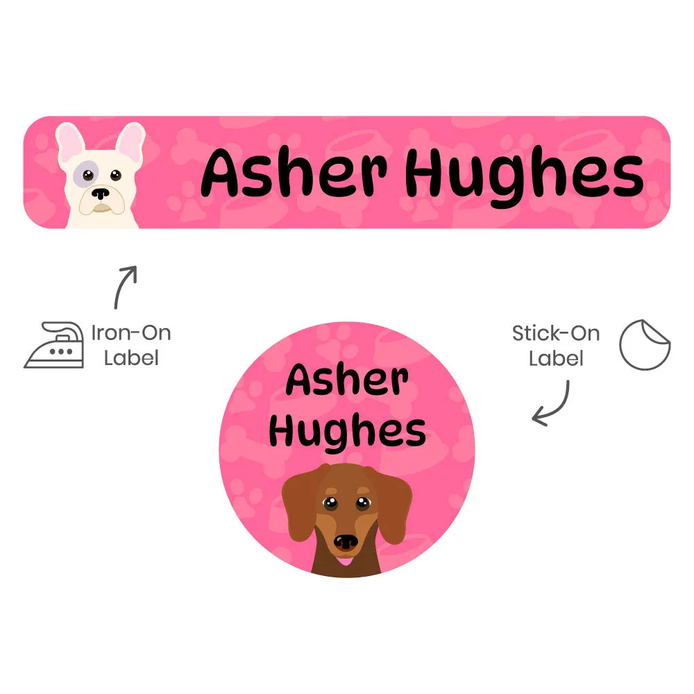 Dogs Camp Clothing Labels Pack