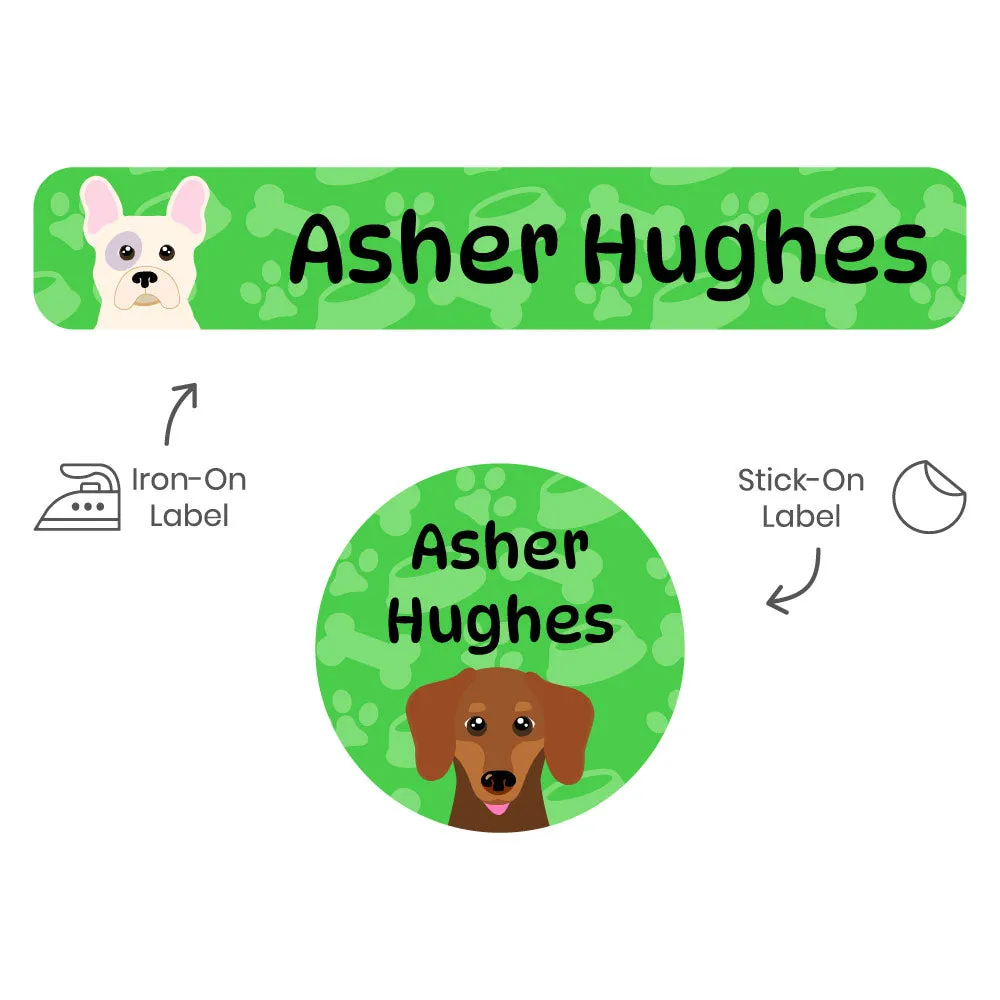 Dogs Camp Clothing Labels Pack