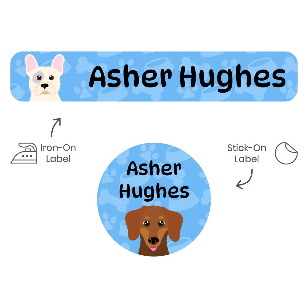 Dogs Camp Clothing Labels Pack