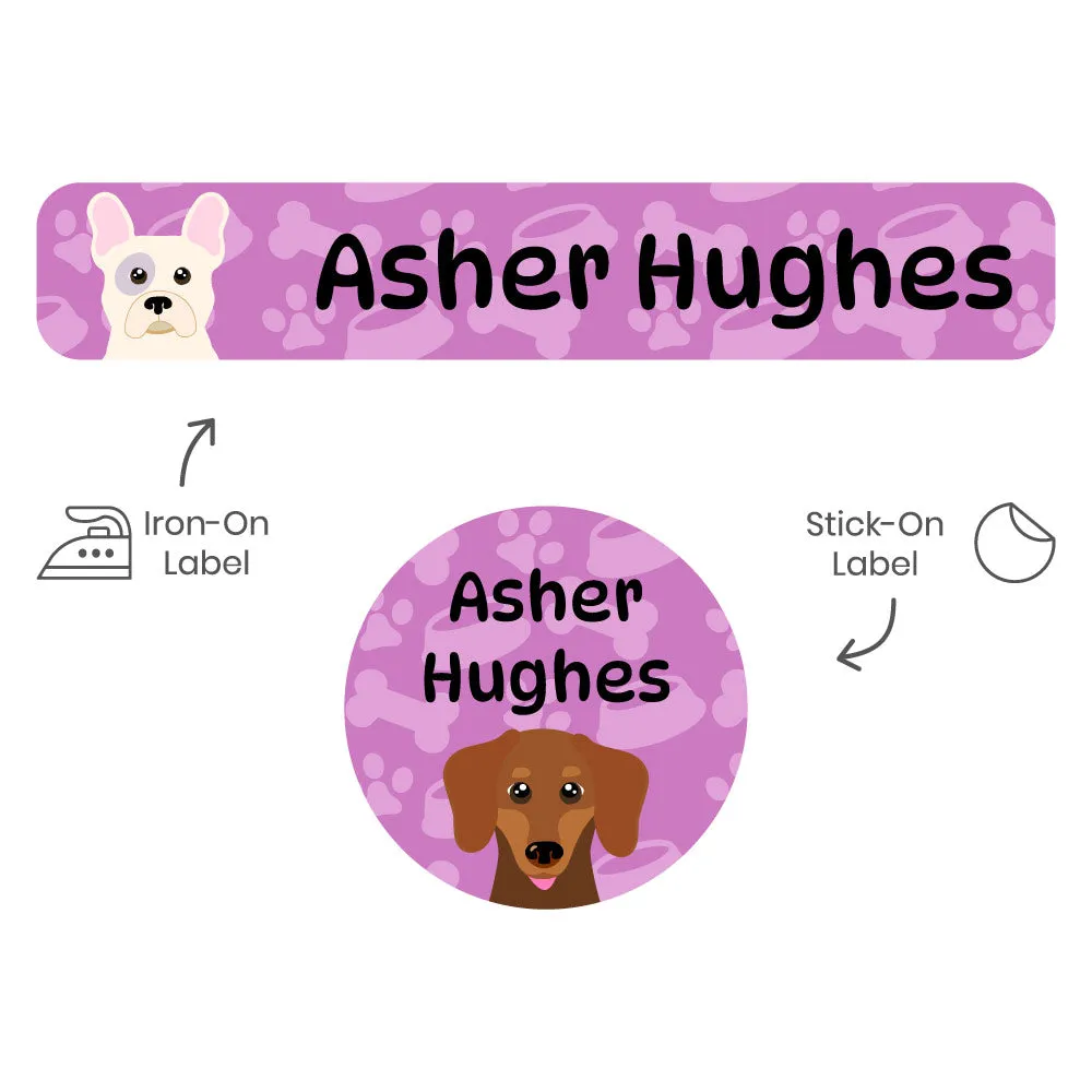 Dogs Camp Clothing Labels Pack