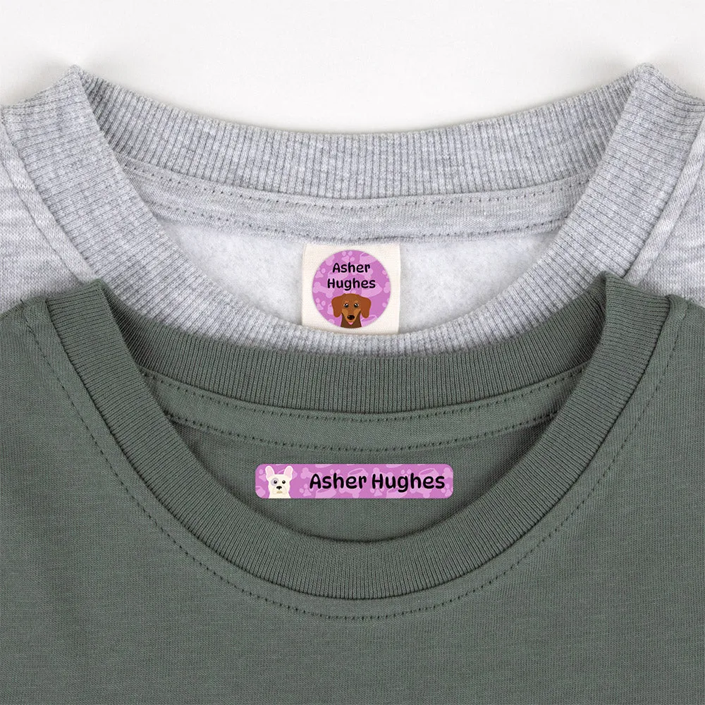 Dogs Camp Clothing Labels Pack