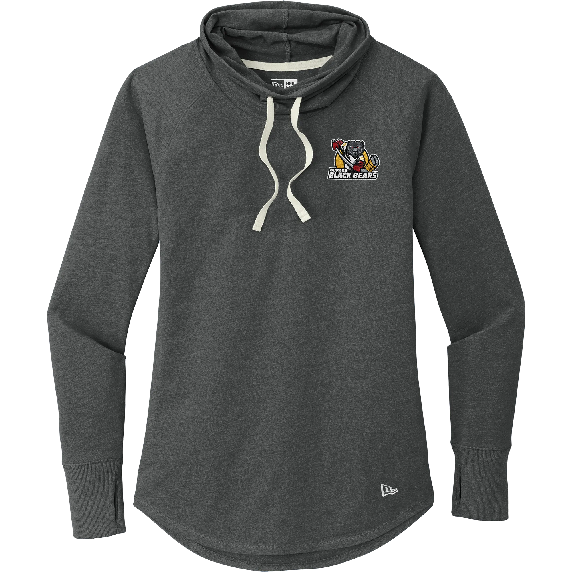 Dupage Black Bears New Era Ladies Sueded Cotton Blend Cowl Tee