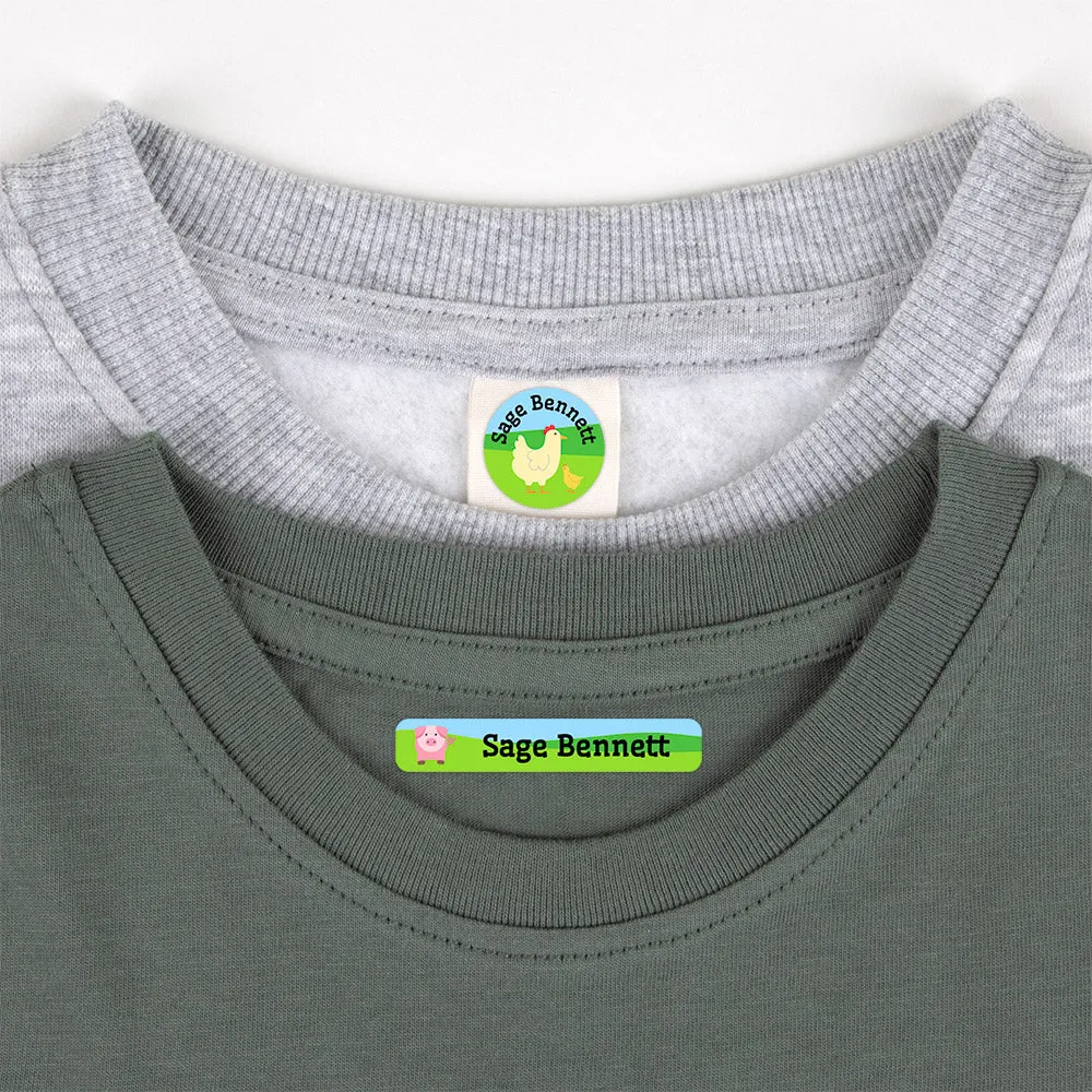 Farm Animals Camp Clothing Labels Pack