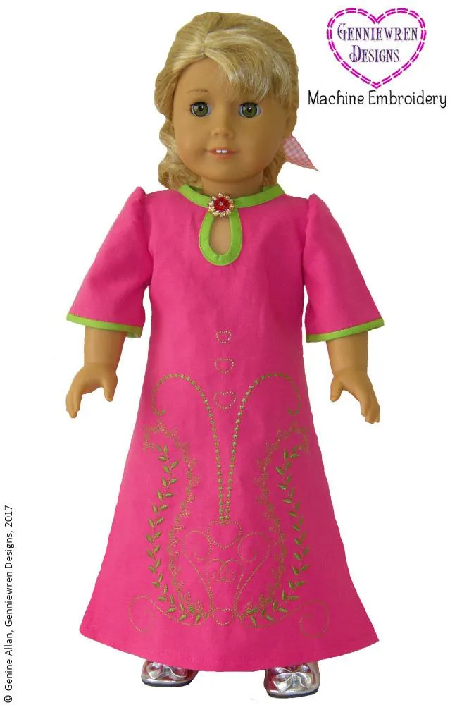 FREE  Meena Tunic Machine Embroidery Design