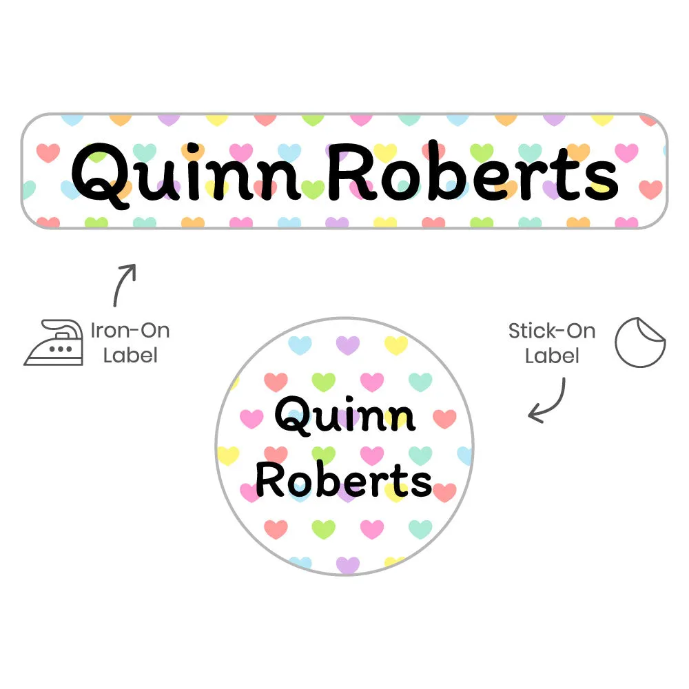 Hearts Camp Clothing Labels Pack
