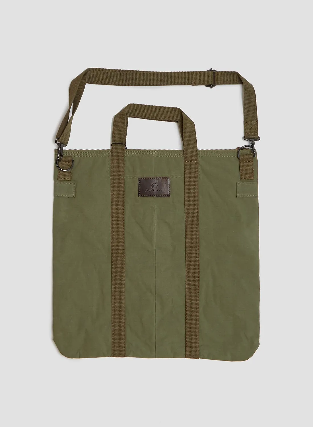 Helmet Bag Mix Cotton Nylon Weather Cloth in Green