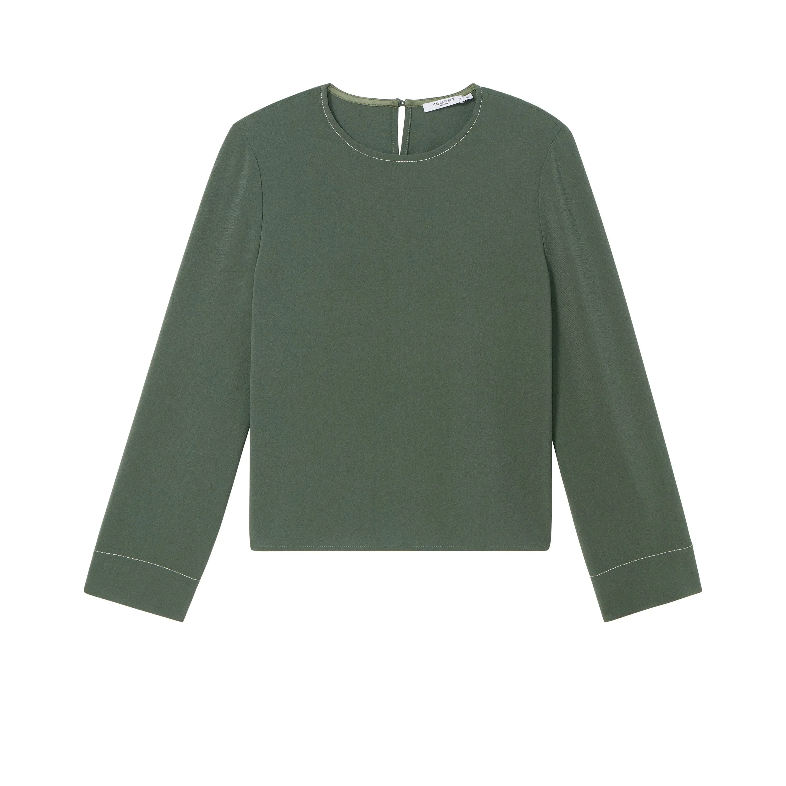 Jules Top - Everyday Crepe :: Dusty Pine