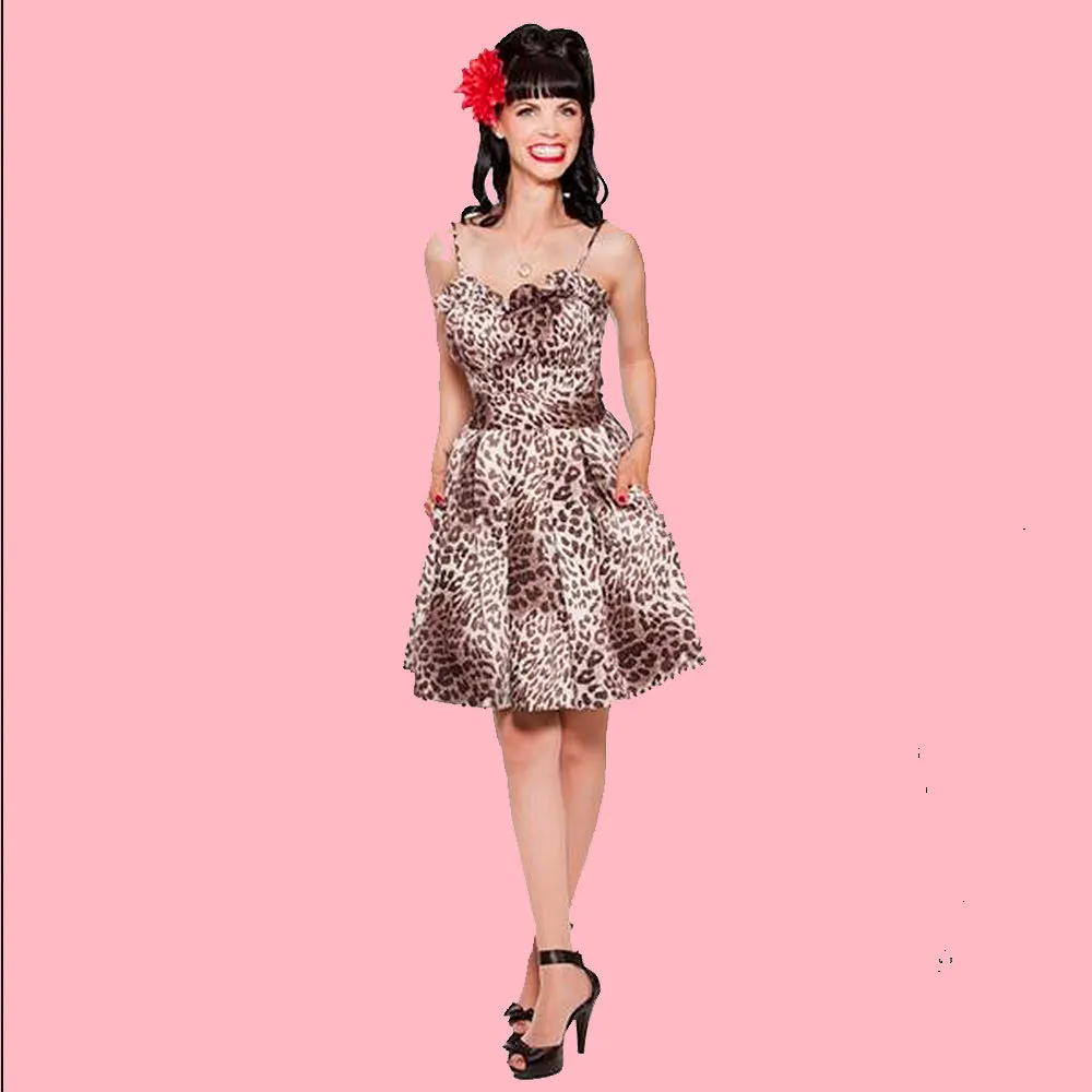 Kinny & Howie Samma Leopard Print Swing Dress