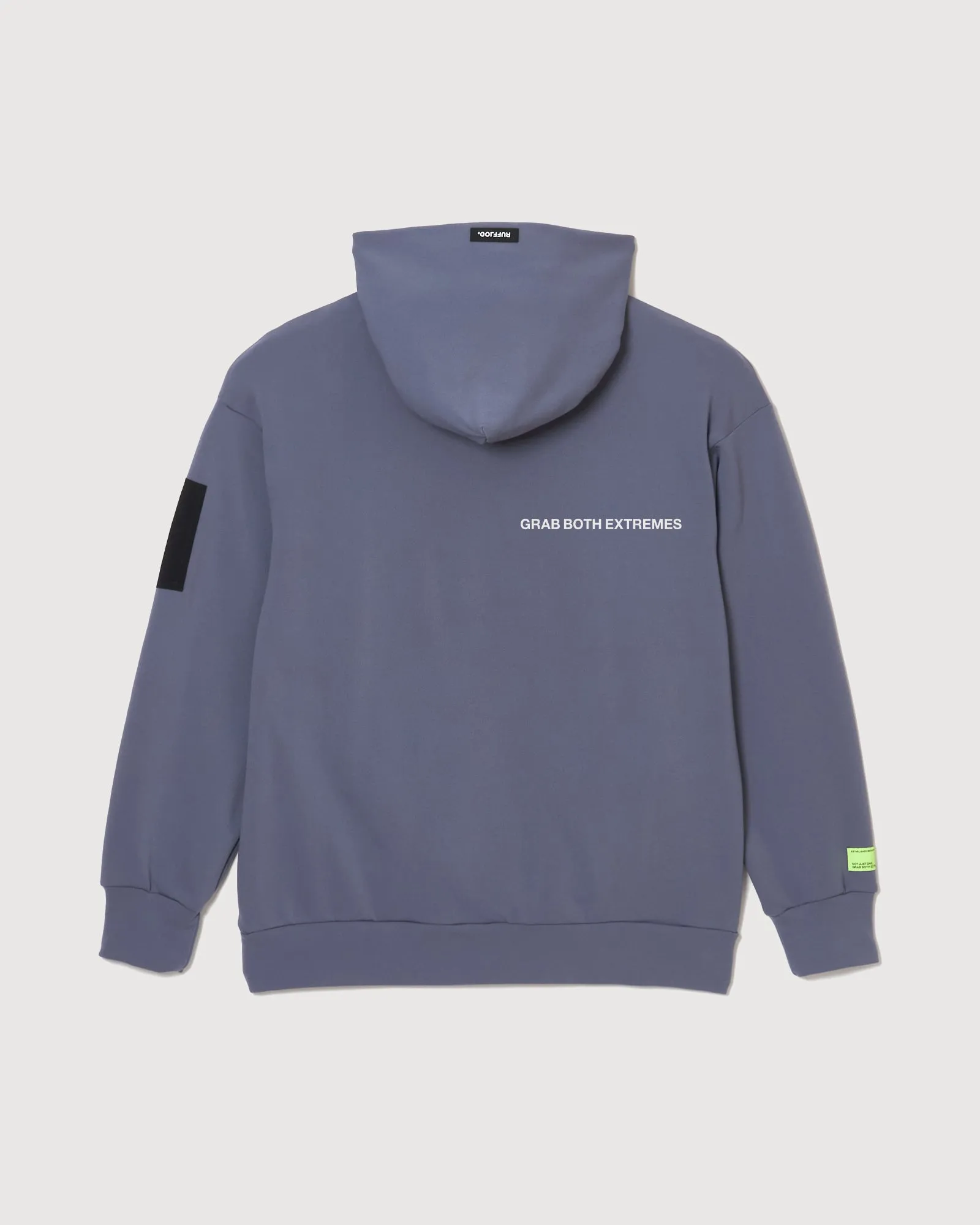 KNIT HOODIE PARKA BLUE