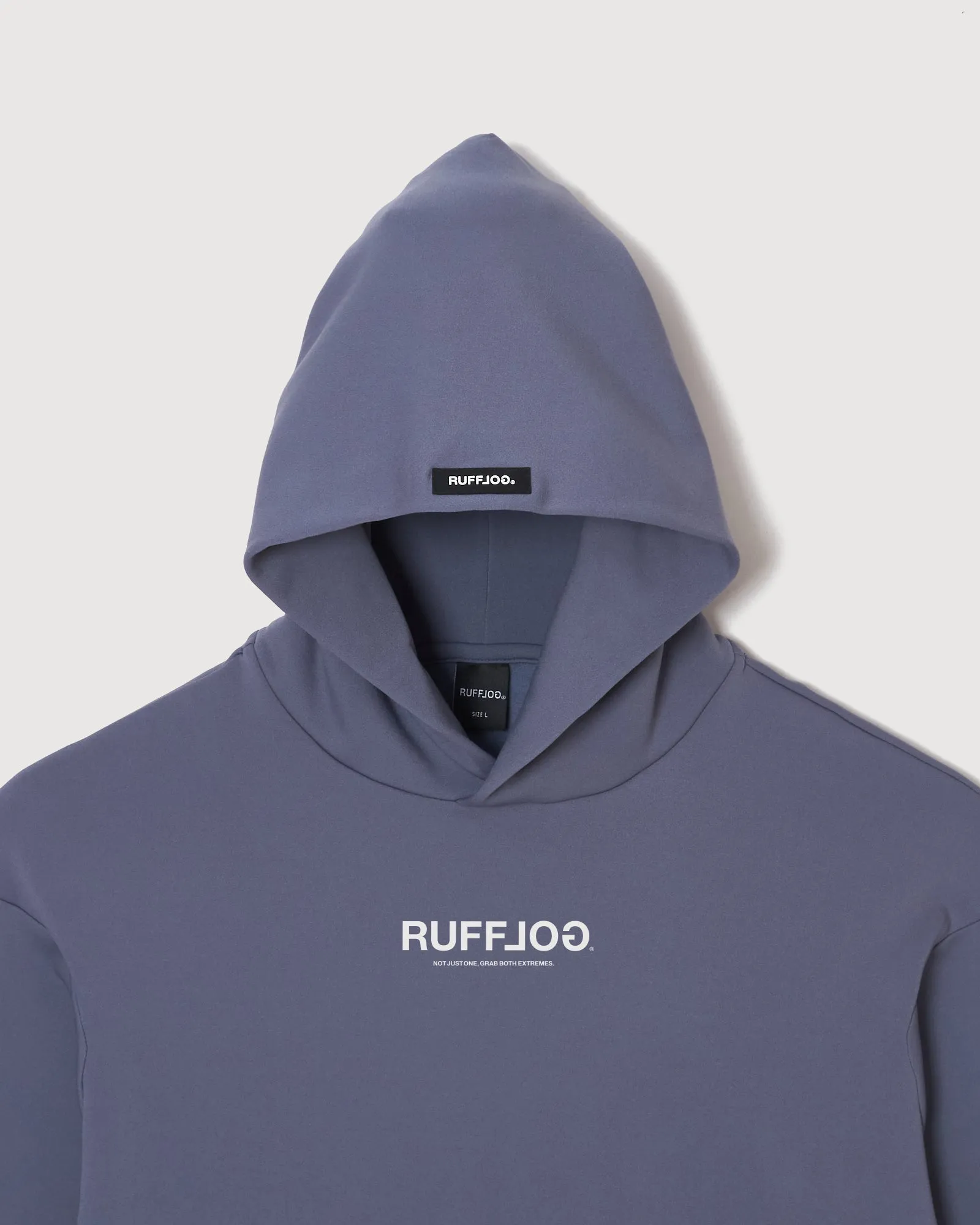 KNIT HOODIE PARKA BLUE