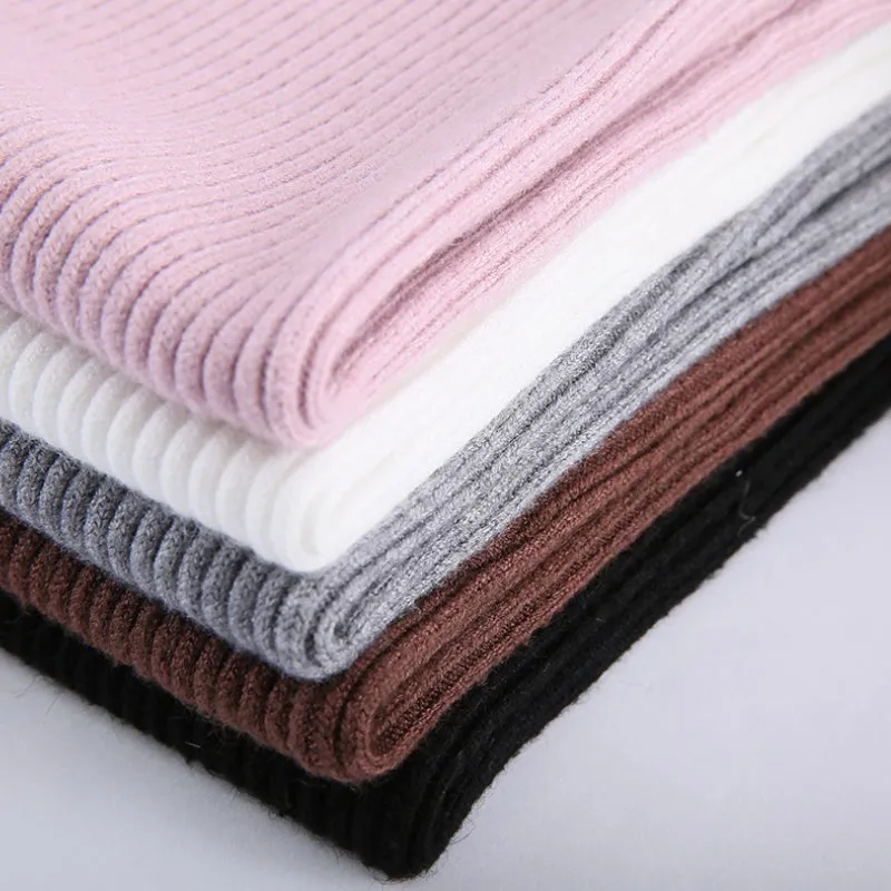 Knitted Slim Fit Long Sleeve Pullover Sweaters