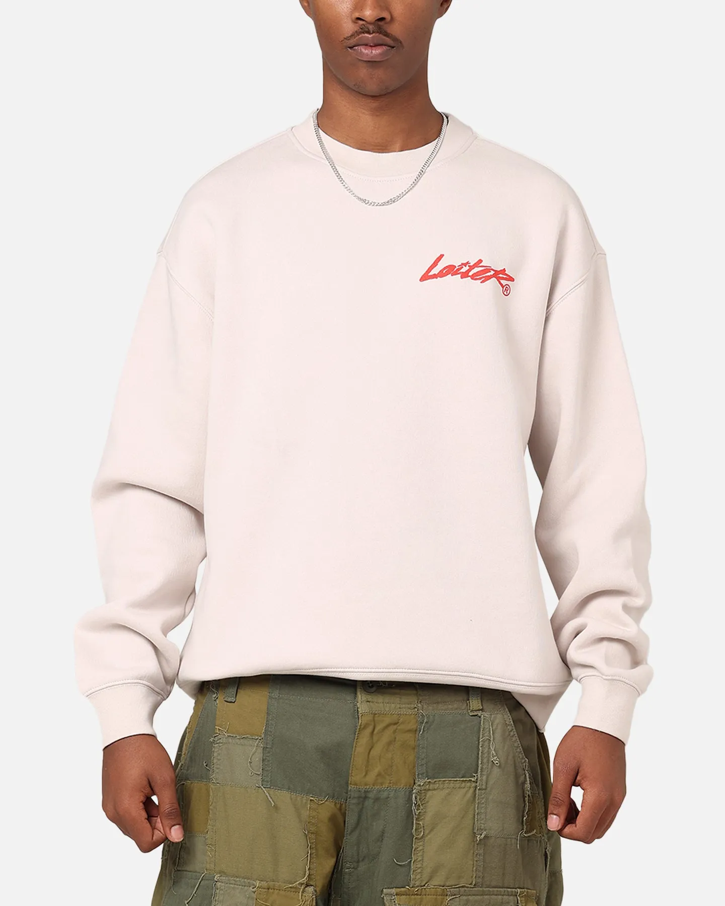 Loiter Cold Lips Crewneck Bone