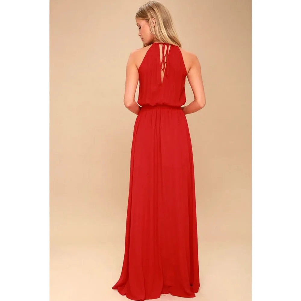 Long High Split Boho Beach Dress Tunic Maxi Dress Women Evening Party Dress