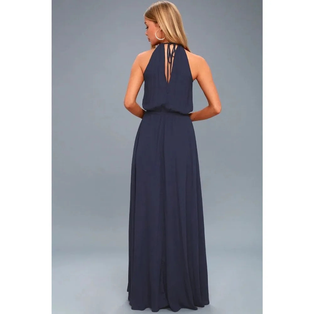 Long High Split Boho Beach Dress Tunic Maxi Dress Women Evening Party Dress
